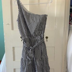 Vineyard Vines Black and White Gingham Romper